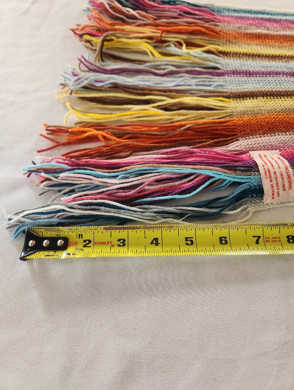 Nardi & Tagliaferri Colourful Stripe Knit Scarf - Picture 11 of 16